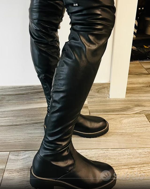 Stivali donna similpelle 39 sopra ginocchio