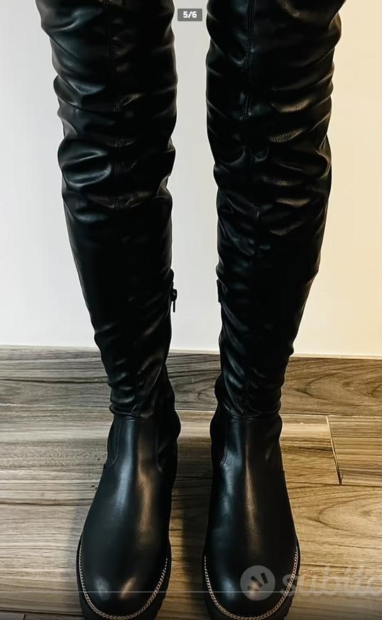 Stivali donna similpelle 39 sopra ginocchio