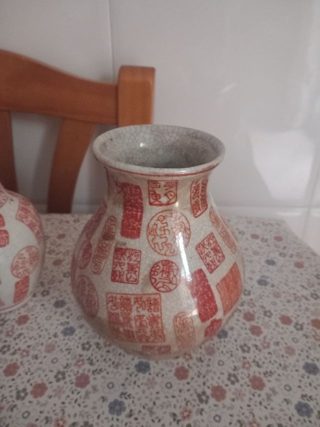 Conjunto de jarrones