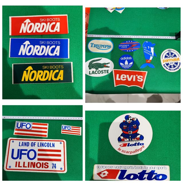 Stickers vintage pubblicitari adesivi