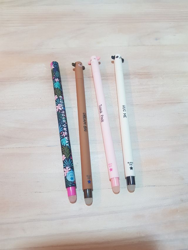 Bolígrafo Oso, flora, panda, cerdito estrella