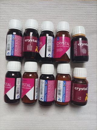 Lote de pintura para cristal