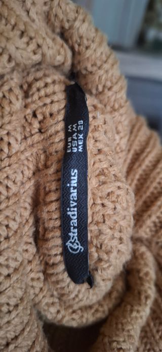 Jersey poncho camel Stradivarius.  TU