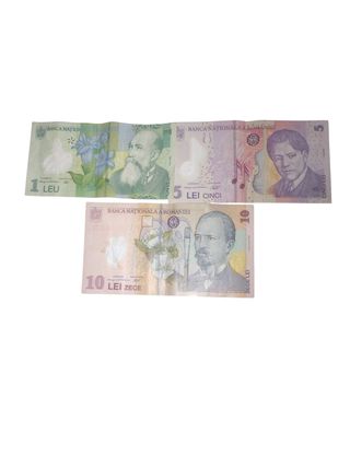 3 billetes de rumania.
