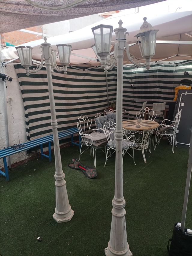 Farolas de aluminio,30 euros cada una