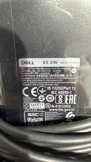 Cargador portatil Dell 65w