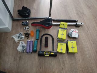 Material bicicleta candado U puños zapatas fixie