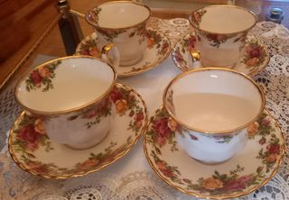 Juego Tazas Royal Albert porcelana inglesa