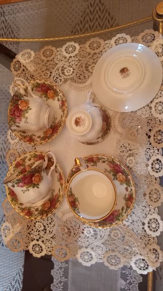 Juego Tazas Royal Albert porcelana inglesa