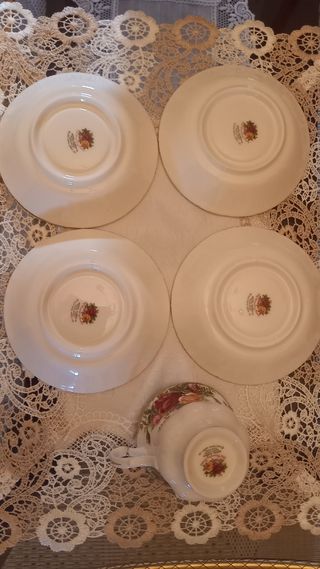 Juego Tazas Royal Albert porcelana inglesa