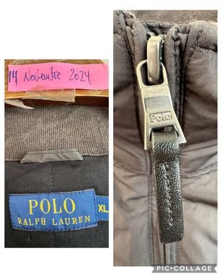Cazadora negra con forro RALPH LAUREN talla XL