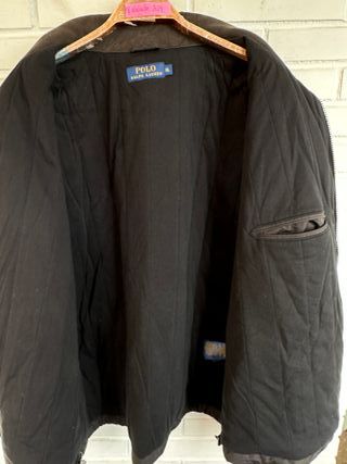 Cazadora negra con forro RALPH LAUREN talla XL