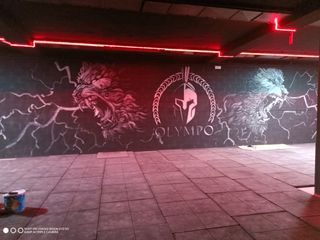 GRAFFITI pintura iluminación artista pintor mural