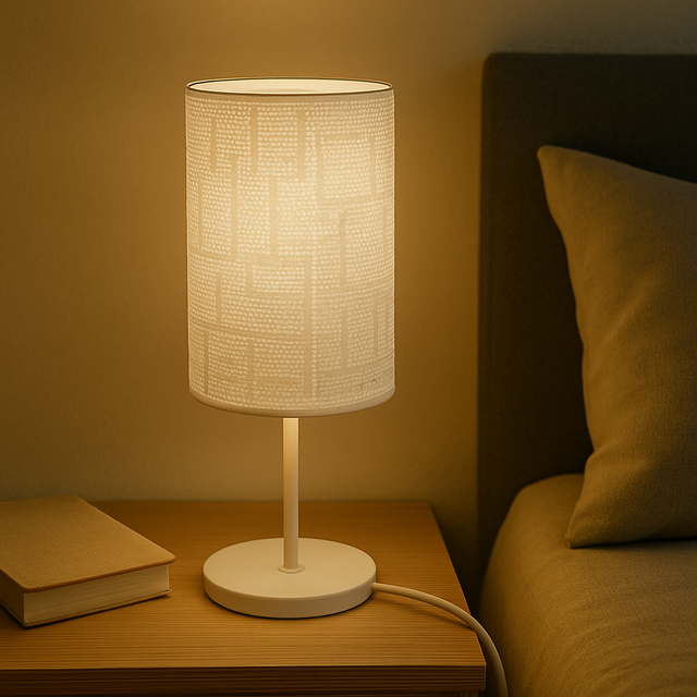 Lámpara de noche blanca — diseño moderno y elegant