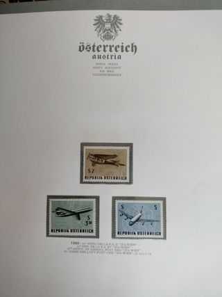 Sellos Austria. Postal ordinaria.