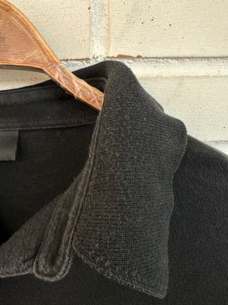 HUGO BOSS polo negro manga larga talla XL