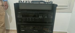 Karaoke y mesa de mezcla