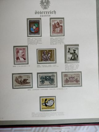 Sellos colección de Austria.