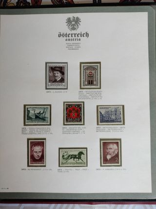 Sellos colección de Austria.