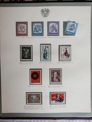 Sellos colección de Austria.