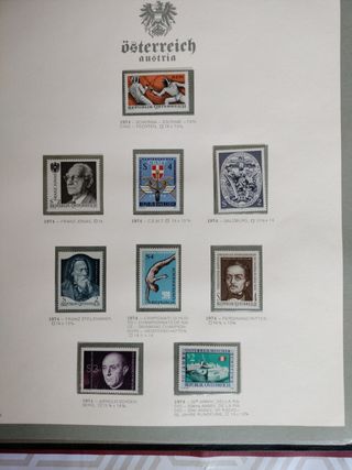 Sellos colección de Austria.