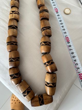 Collar etnico africano hueso 