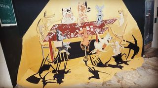 Rotulo empapelado iluminación led GRAFITI deco art