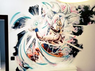 Rotulo empapelado iluminación led GRAFITI deco art