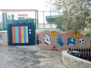 Rotulo empapelado iluminación led GRAFITI deco art