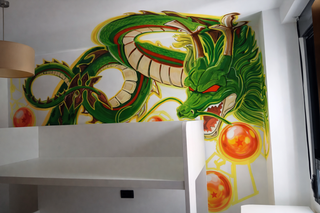 Rotulo empapelado iluminación led GRAFITI deco art