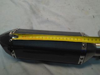 silencioso final carbono adaptable a motos varias