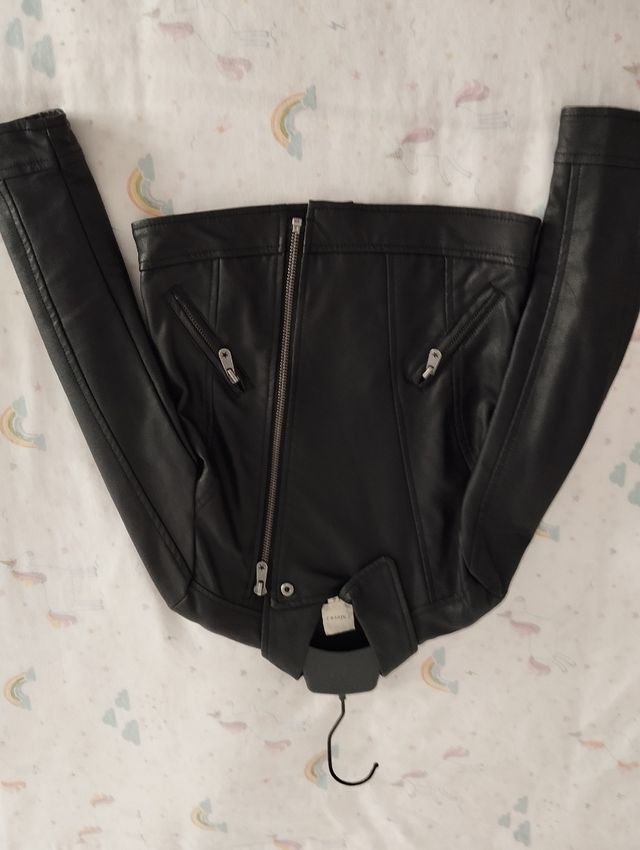 Chaqueta imitación cuero niña