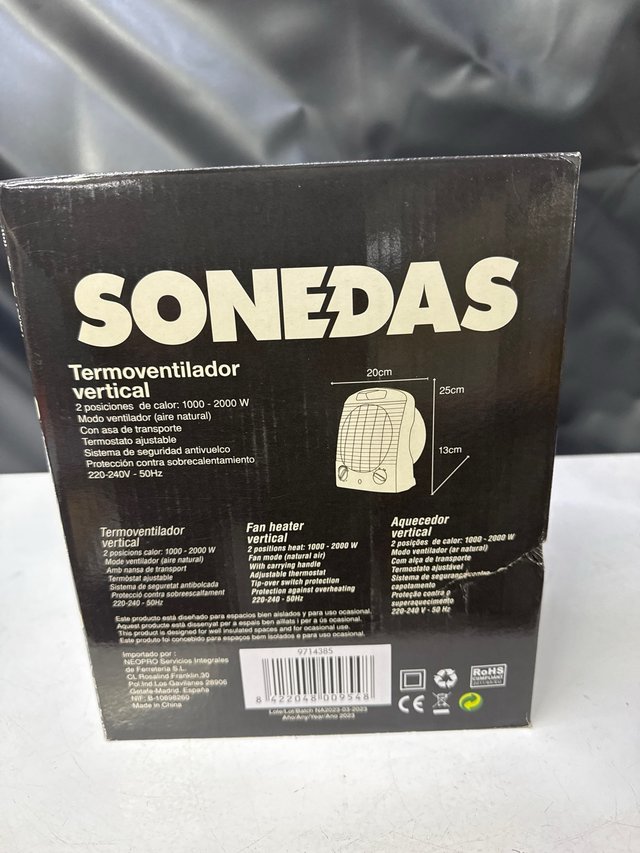 Termoventilador vertical 1000W/2000W