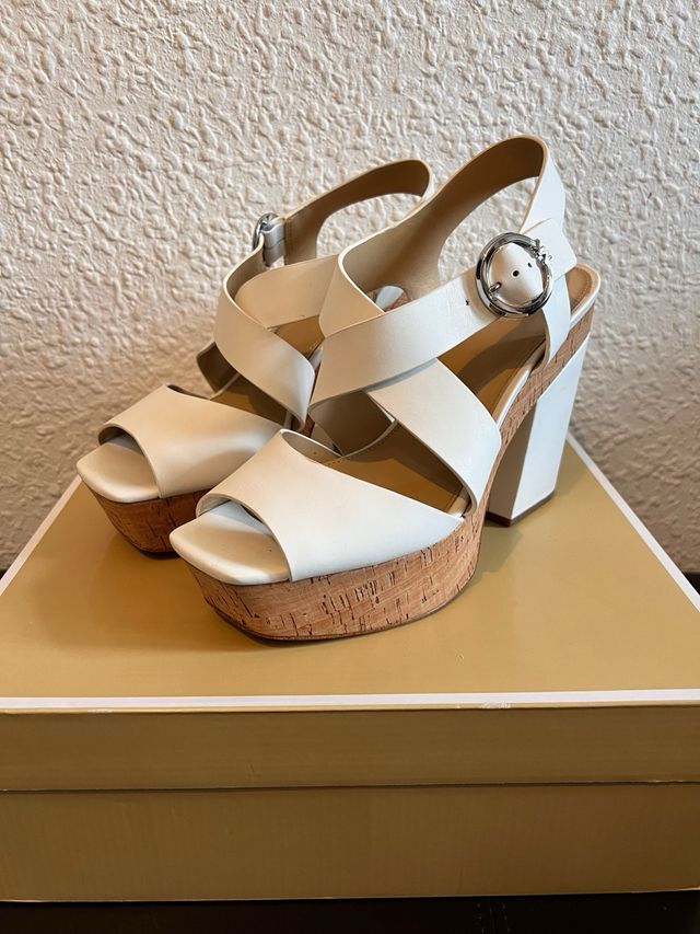 Sandalias plataforma blancas Michael Kors T40
