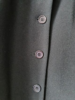 Abrigo de lana y cashmere Zara.