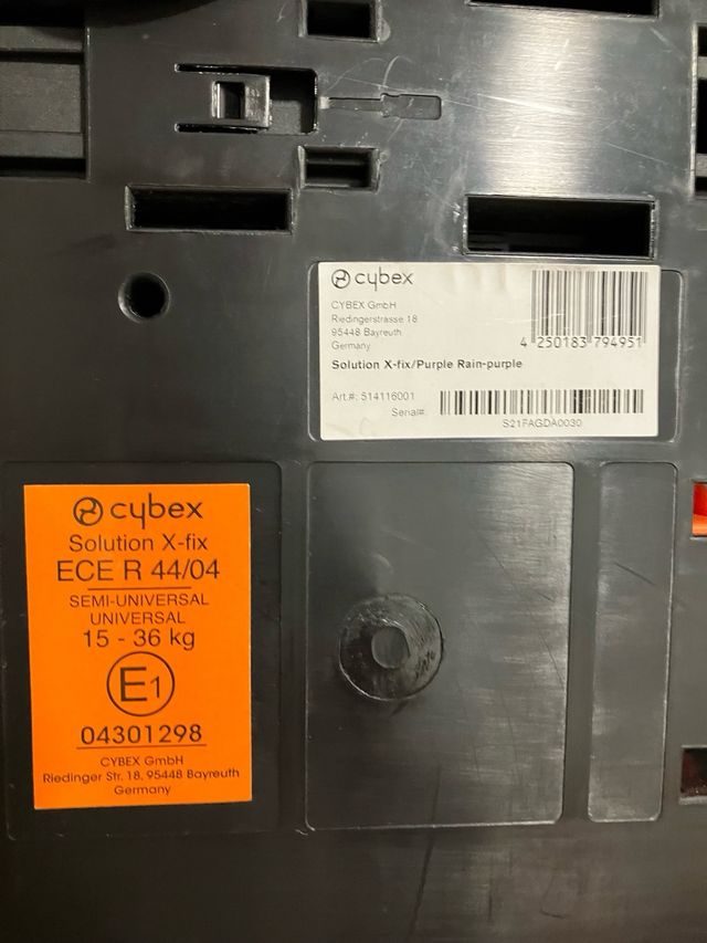 Sillita coche niña Cybex isofix grupo II/III