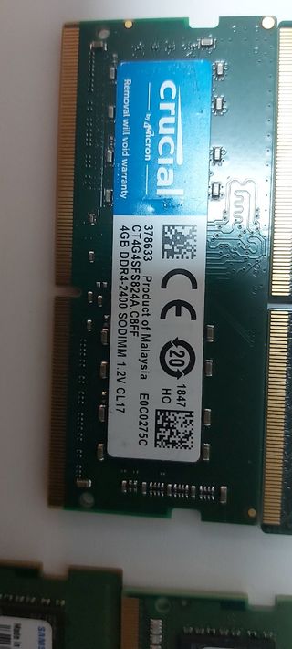 RAM DDR 4 DE 4 GB VARIAS MARCAS