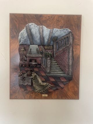 Cuadros de arte romera 1993 de madera y resina