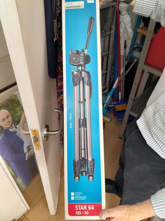 Lote de trípodes de fotografia