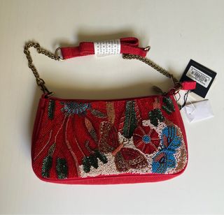 Bolso de Hombro Jacquard Mariposa- Artesanía India