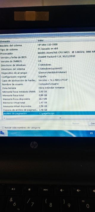 HP portátil mini 