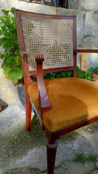 Silla madera noble vintage