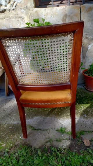 Silla madera noble vintage