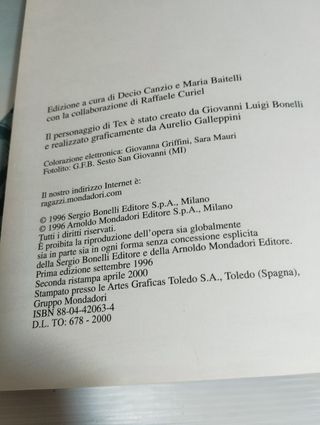 Tex Tra Due Bandiere Mondadori 