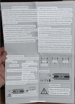 INVERSOR DE CORRIENTE PARA COCHES