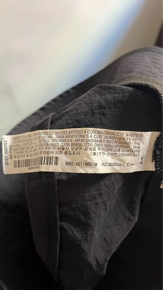 Sombrero gorro bucket técnico negro Zara hombre