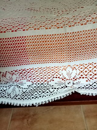 Colcha de ganchillo para cama 1,35.