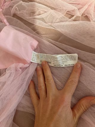 Cortina rosa de tul Zara Home