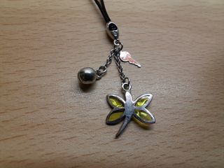 Ciondolo argento farfalla e chiave