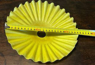 Paralume lampadario anni 50 vintage giallo